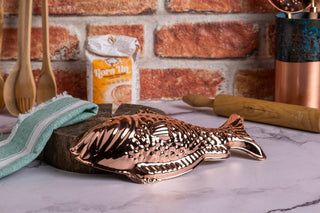 Handcrafted Pure Copper Fish - Shaped Cake Mold, Unique Baking Mold & Kitchen Wall Decor - Alfiq's Store