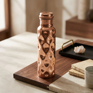 Handmade Pure Solid Copper Water Bottle 750ml