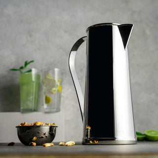 Handmade Silver - Colored Copper Water Pitcher – Elegant & Durable Beverage Jug - Alfiq's Store