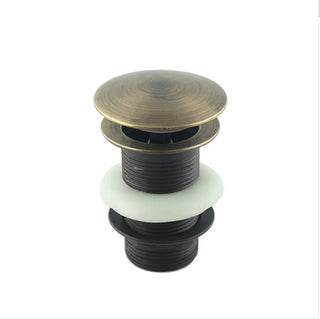 Bronze Push - Up Drain – Stainless Steel & Copper Button for Bathroom Sinks - Alfiq's Store