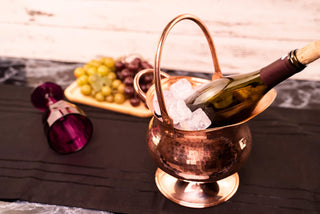Handmde Copper Ice Bucket | Copper Beverage Pot 100% Solid Copper 210x220 mm - Alfiq's Store