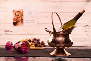 Handmde Copper Ice Bucket | Copper Beverage Pot 100% Solid Copper 210x220 mm - Alfiq's Store