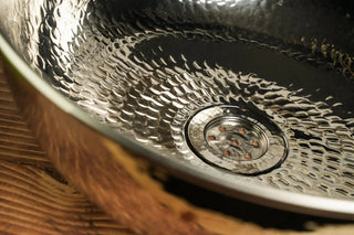 Nickel Polished Solid Copper Vessel Sink – Farmhouse Kitchen & Bathroom Vanity Bowl - Alfiq's Store