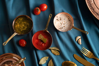 Set of 3 Solid Copper Melting and Serving Pot (3 x 150 ml) | Handmade Hammered 100% Solid Copper Pots Set by ALFIQ - Alfiq's Store