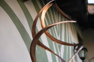 Solid Copper Wind Spinner with Hanger | Copper Garden Decor | Handmade Infinity Symbol Sculpture| 100% Solid Copper - Alfiq's Store