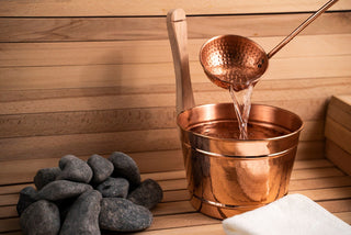 Handmade Copper Sauna Bucket & Ladle Set – Luxury Spa & Hammam Accessories - Alfiq's Store