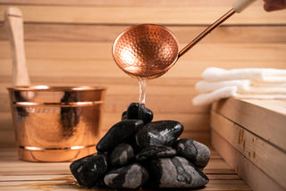 Handmade Copper Sauna Bucket & Ladle Set – Luxury Spa & Hammam Accessories - Alfiq's Store